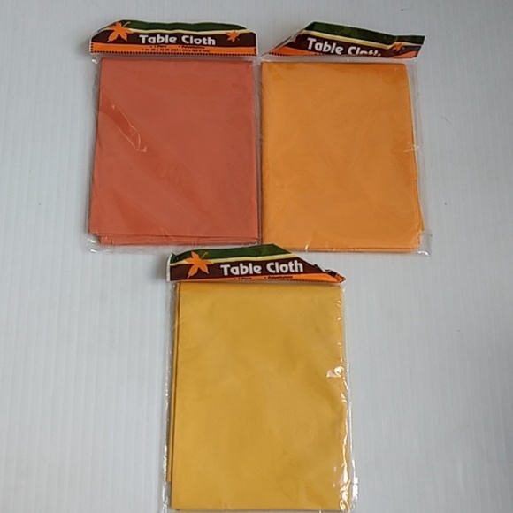 🔴3/$15 Fall Colors Table Covers Silk Leaves Decor - Picture 4 of 8